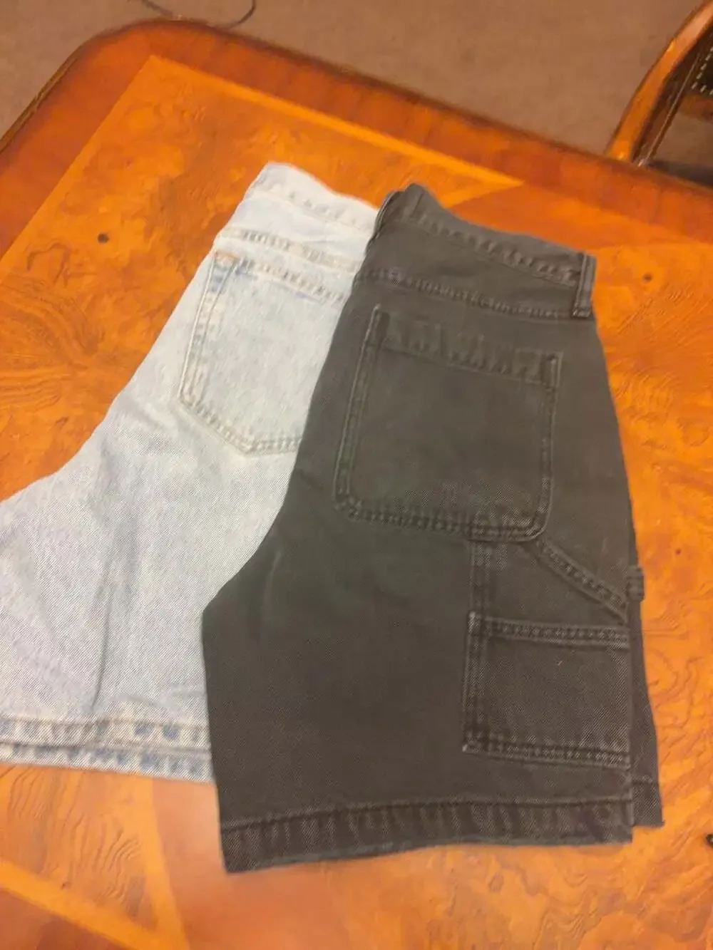Abercrombie & Fitch Authentic Rigid Denim Loose Shorts Size 29 (Set of 2) - Picture 3 of 3
